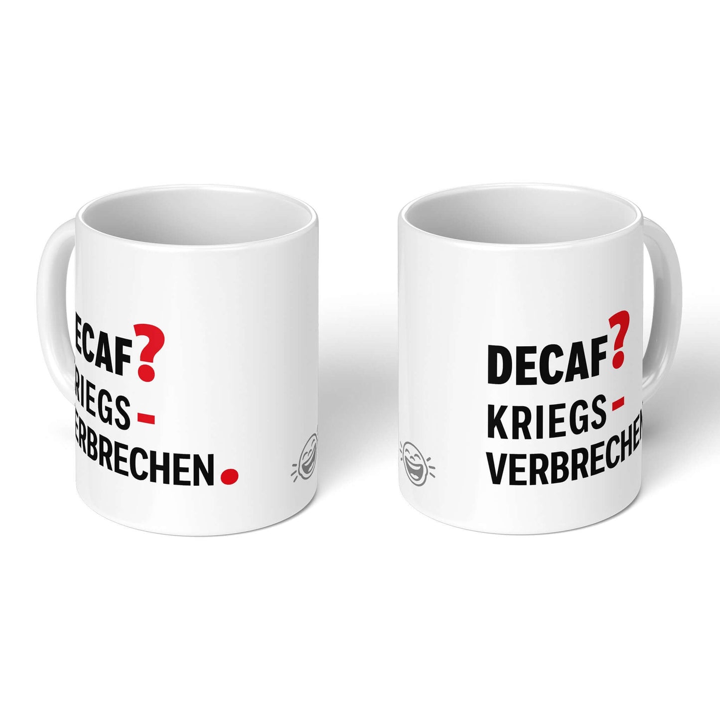 Set of two mugs – white, front and back with logo