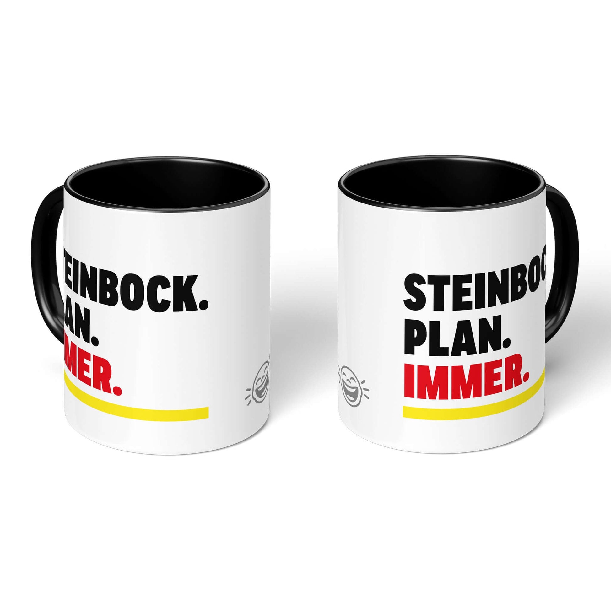 Planner Gift Mug – two black-handled mugs, Capricorn statement both sides
