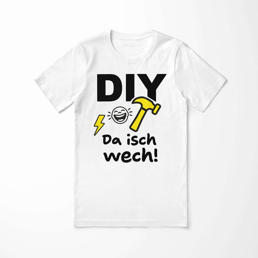 Front print with hammer and lightning – DIY fail tee