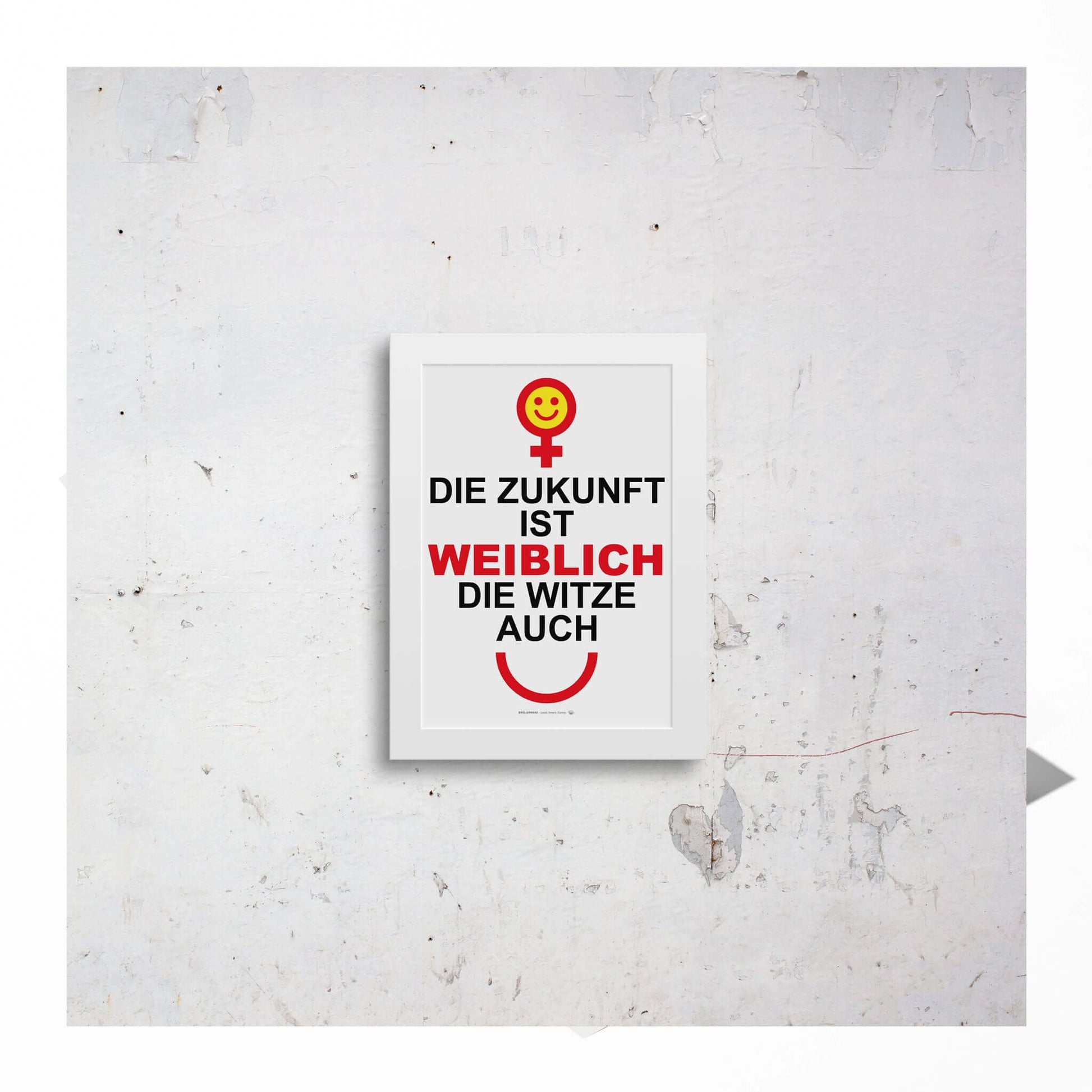 Small framed feminist print – modern wall decor