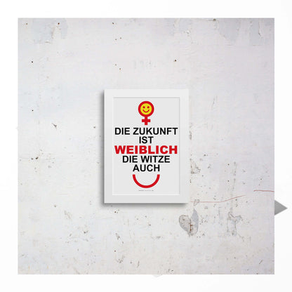 Small framed feminist print – modern wall decor