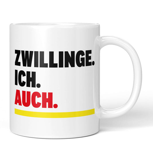 Gemini Mug “Me. Too.” – white version, front view