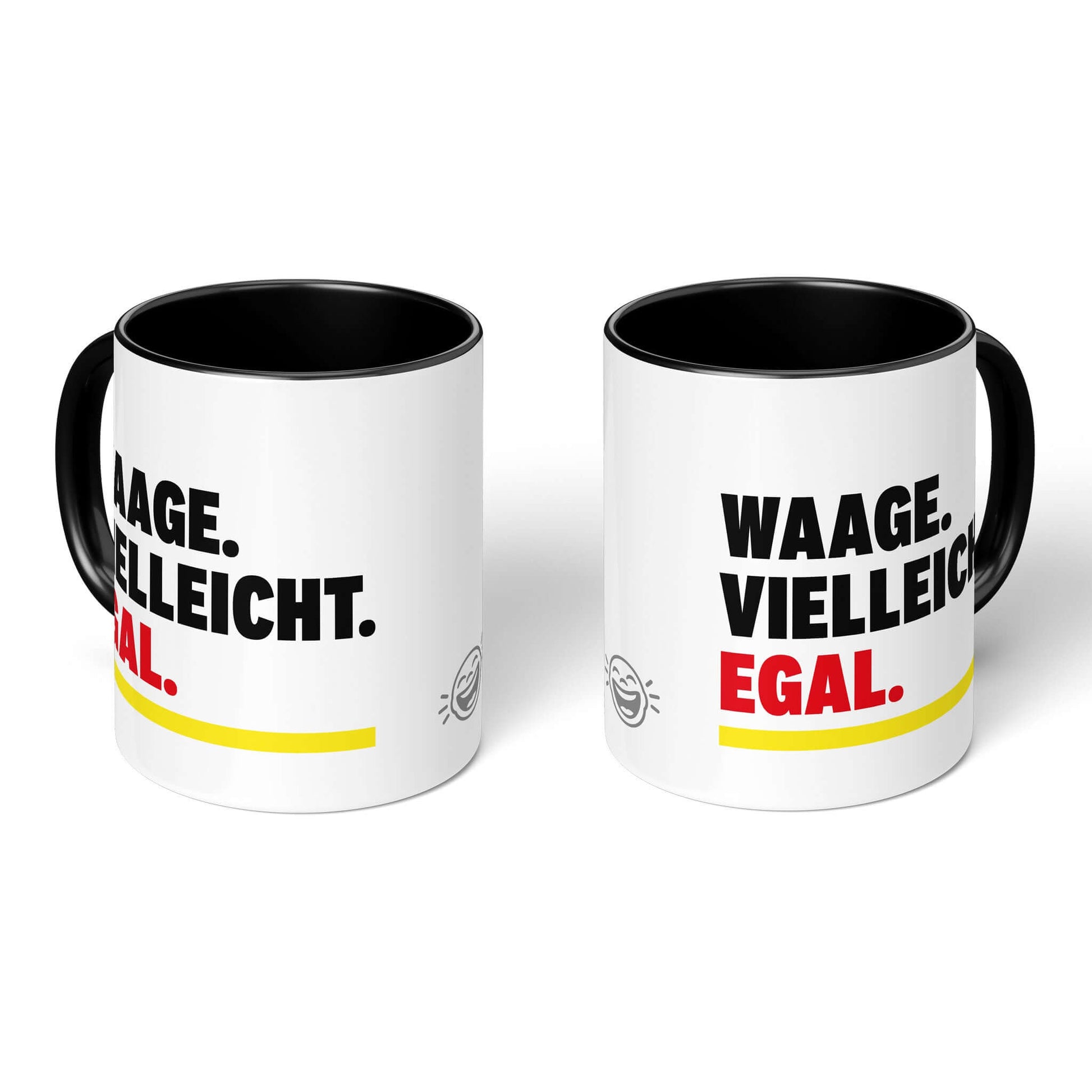 Indecisive Gift Mug – two black-handled mugs, Libra statement both sides