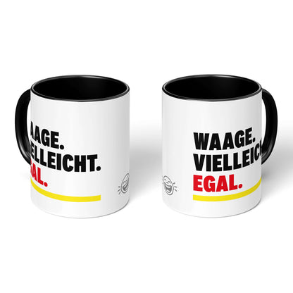 Indecisive Gift Mug – two black-handled mugs, Libra statement both sides