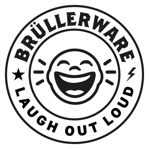 BRÜLLERWARE – Round logo with humor & attitude