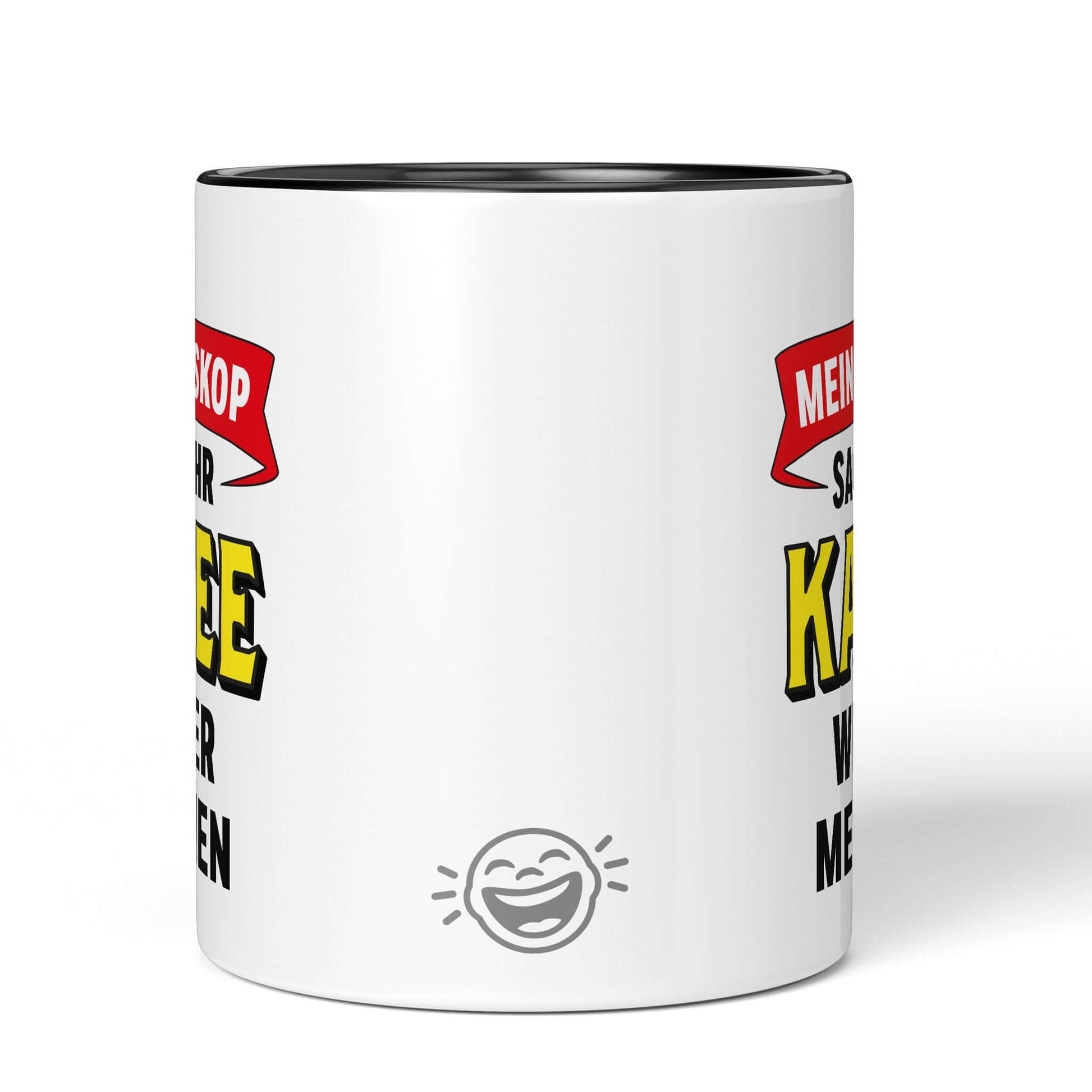 Back black-accented mug with logo