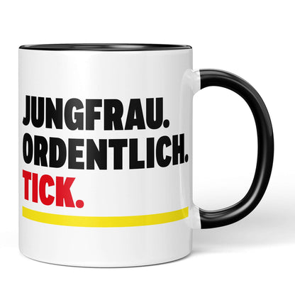 Astrology Gift Mug – black-accented version with organized design
