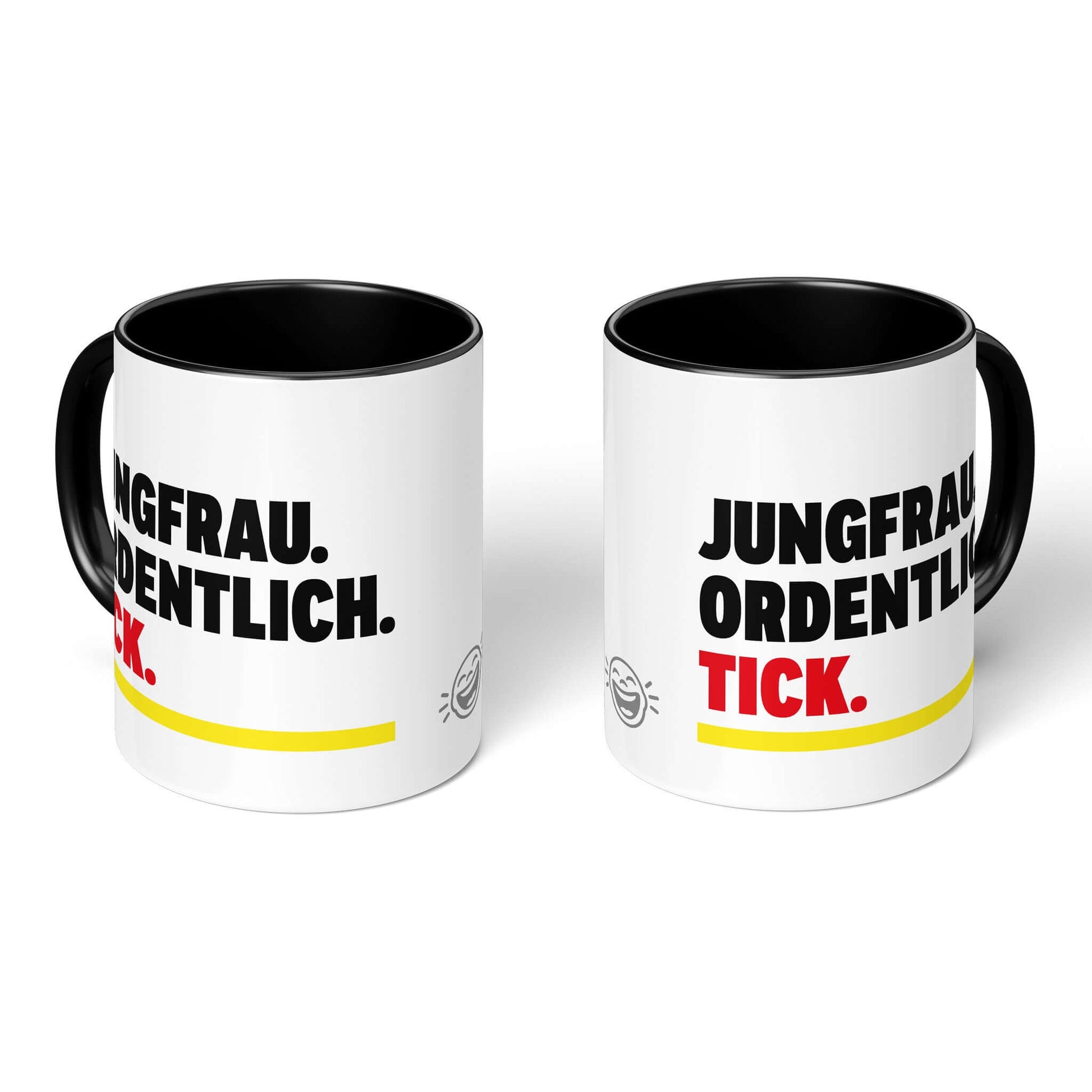Order Lover Mug – two black-handled mugs, Virgo statement both sides